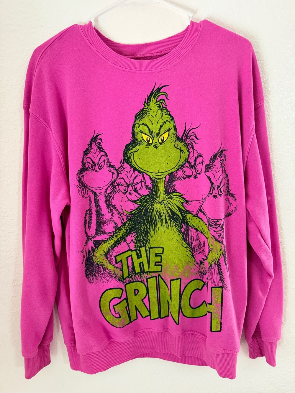 Pink The Grinch Graphic Women's Sweatshirt
